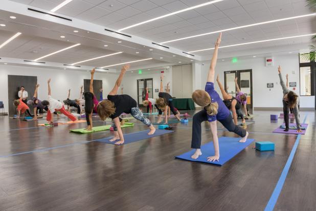 yoga at adult activity center